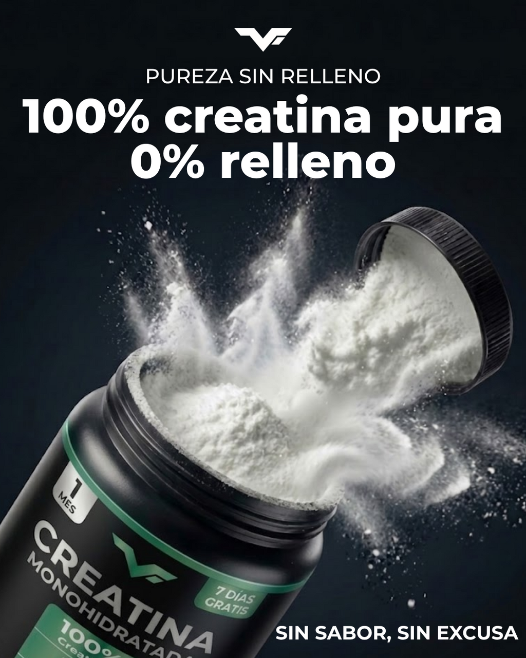 Creatina Monohidratada 185gr 37 Serv